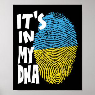 Poster Trident d'Ukraine Drapeau de l'Ukraine Drapeau ukr