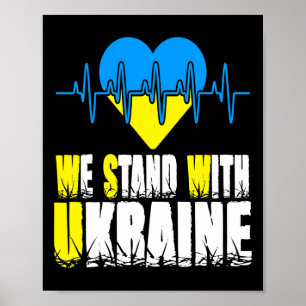 Poster Trident Ukraine Drapeau Ukraine Drapeau Ukrainien