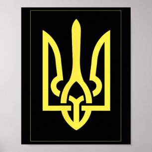 Poster Trident ukrainien Ukraine