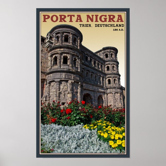 Poster Trier - Porta Nigra (Devant)