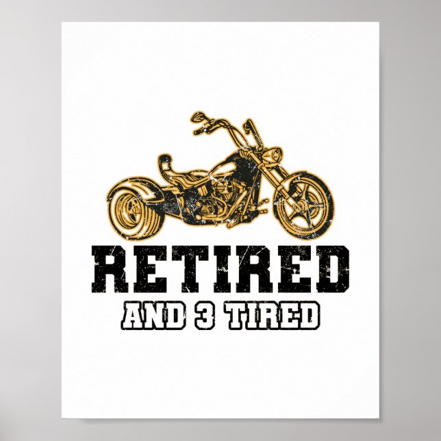 Poster Trike Sayings | Triker Trikes Motorcycle Cadeaux (Devant)