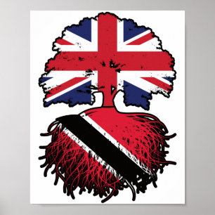 Poster Trinité-et-Tobago Trinidadien British UK Tree