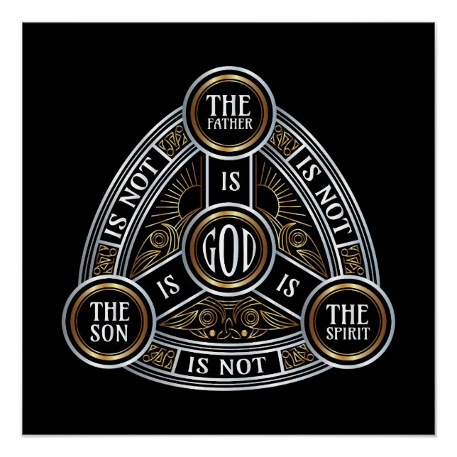 Poster Trinité Le Père, Le Fils Et Le Saint-Esprit (Devant)