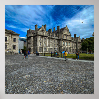 Poster Trinity College Old Building à Dublin, Irlande