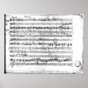 Poster Trio, dans la pièce E major 'Kegelstatt'