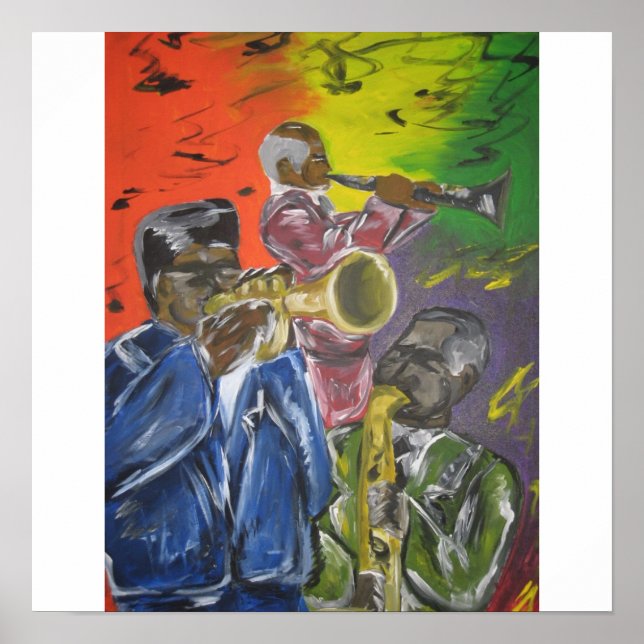 Poster Trio de jazz (Devant)