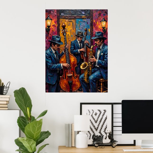 Poster Trio de jazz (Bureau à domicile)