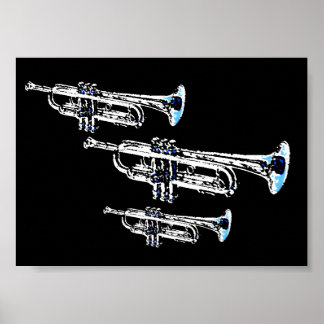 Poster Trio de trompette