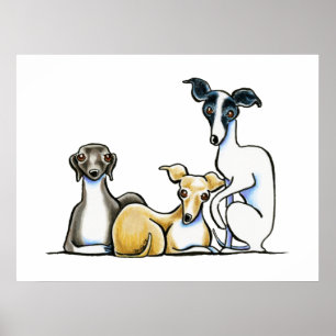 Poster Trio italien Greyhound