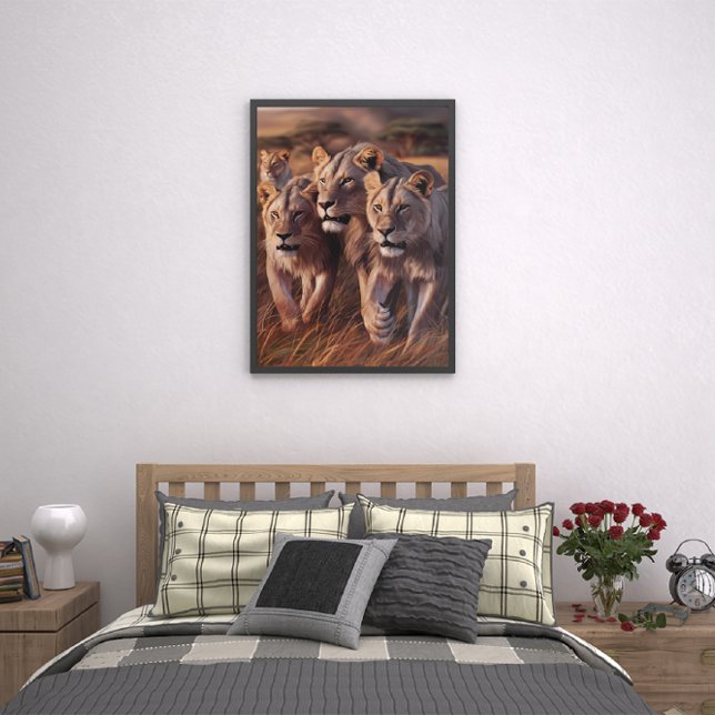 Poster Trio Majestueux Parcours De Grandes Herbes (Créateur téléchargé)