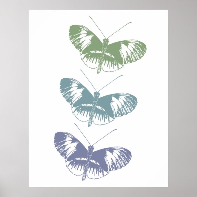 Poster Trio papillon (Devant)