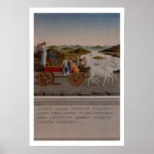 Poster Triomphe de Federigo da Montefeltro, duc d'Urbino