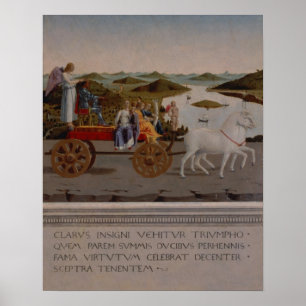 Poster Triomphe de Federigo da Montefeltro, duc d'Urbino