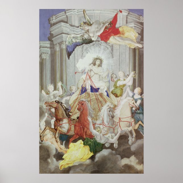 Poster Triomphe du roi Louis XIV de France (Devant)