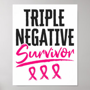 Poster Triple Survivant Négatif Tnbc Cancer Du Sein Lauré