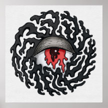 Trippy Eye with Tentacles - Trippy Surreal Art