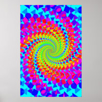 Poster Trippy : Psychédélique Abstraite