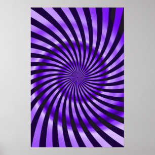 Poster Trippy : Violet Abstrait