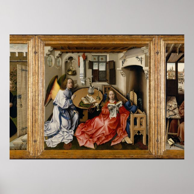 Poster Triptyque de Mérode par Robert Campin (Devant)