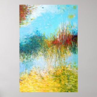 Poster Triptyque Partie 2, 16x24, peinture Abstraite Impr