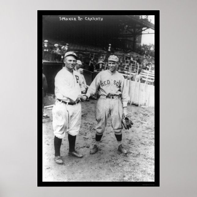 Poster Tris Conférencier Red Sox Baseball 1915 (Devant)