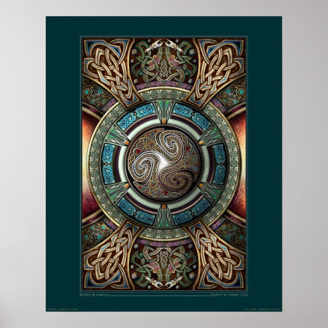 Poster Triskelion Mandala (16x20") (Devant)
