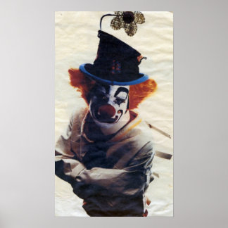 Poster triste petit clown