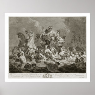 Poster Triumph de Britannia, c.1765 (gravure)
