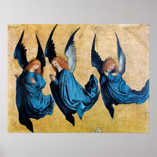 POSTER TROIS ANGES EN BLEU