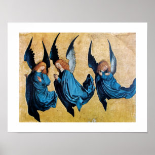 POSTER TROIS ANGES EN BLEU