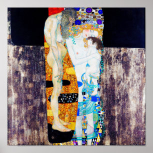 Poster Trois ans de vie, Gustav Klimt