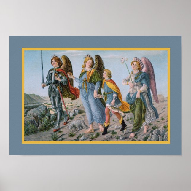 Poster Trois archanges et Tobias (M 017) (Devant)