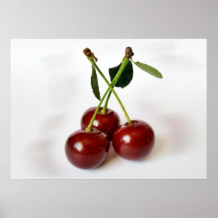 Poster trois cerises aigre