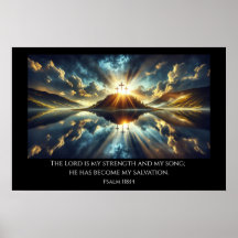 Trois croix sur un lac