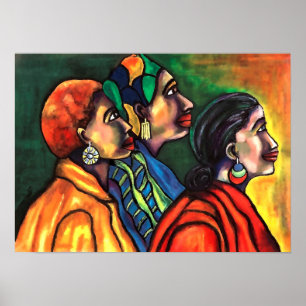 Poster Trois femmes afro-américaines