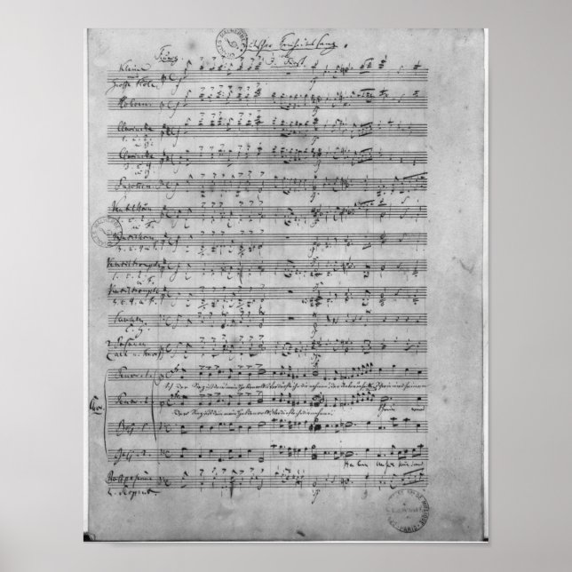 Poster Trois Lieder (Devant)