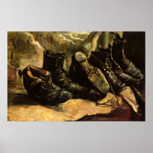 Poster Trois paires de chaussures par Vincent van Gogh