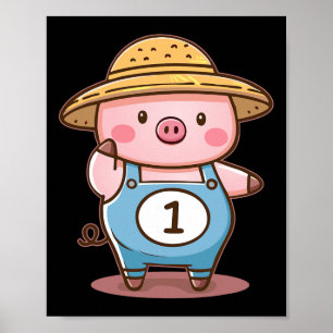 Poster Trois petits cochons Cochon 1 Costume d'Halloween