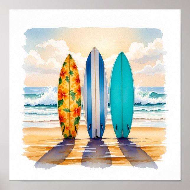 Poster Trois Petits Surf (Devant)