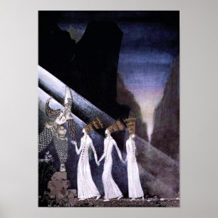 Poster Trois princesses dans la Montagne Bleue Imprimer