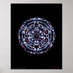 Poster Troisième fréquence des yeux et des chakras de la