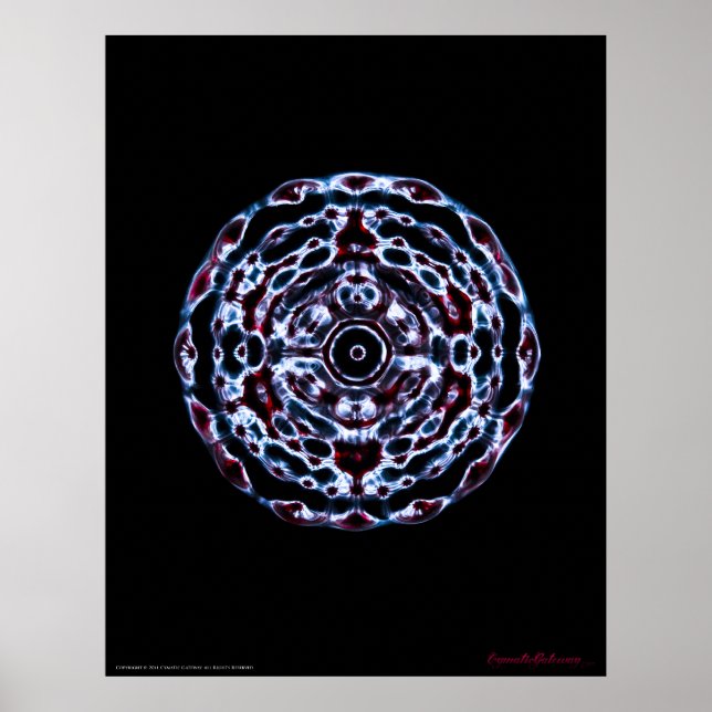 Poster Troisième fréquence des yeux et des chakras de la  (Devant)