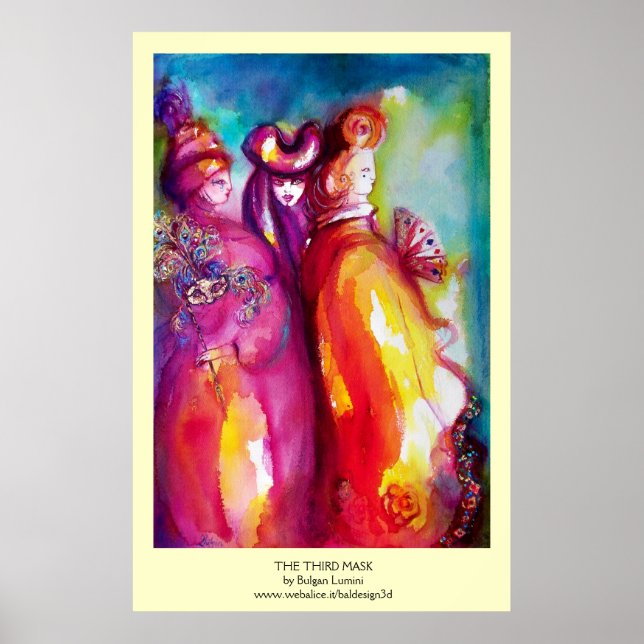Poster TROISIÈME MASQUE / Balle mascarade du Carnaval vén (Devant)