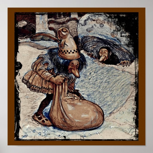 Poster Troll avec sa main dans un sac (Devant)