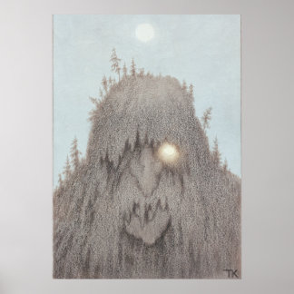Poster Troll forestier Theodor Kittelsen