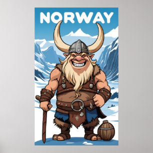 Poster Troll norvégien