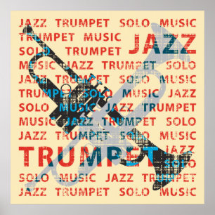 Poster Trompette de jazz