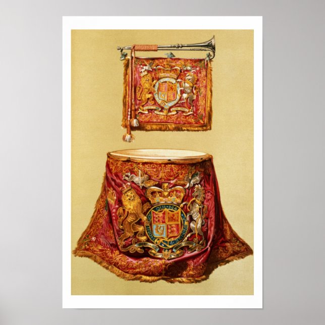 Poster Trompette d'État, probablement George III et kettl (Devant)