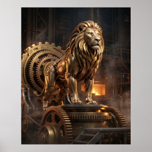 Poster Trône du Lion de laiton
