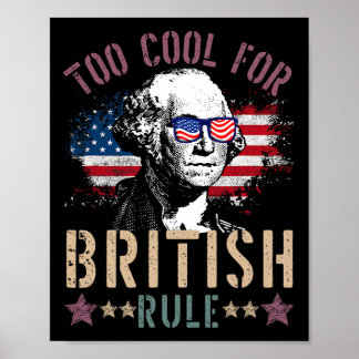 Poster Trop Cool Pour Le Règlement Britannique T-Shirt 4